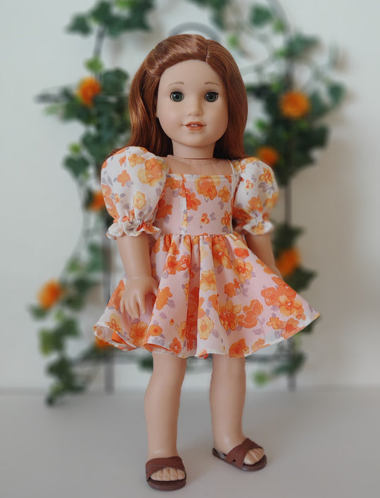 Puffy Dress - A Fun Girly Dress for 18-inchDolls