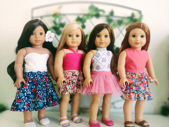 10 Free Skirts & Tops to Sew for 18 inch Dolls