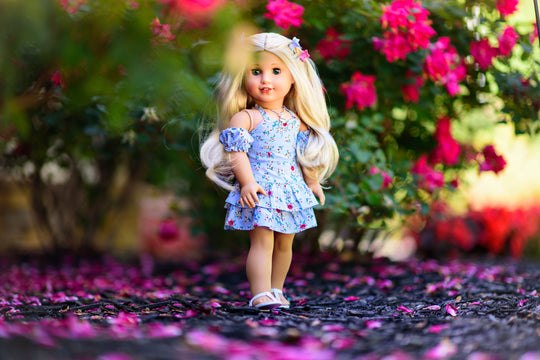 Rosa Dress - Sweetheart Ruffled Dress Pattern for your 18 inch Dolls