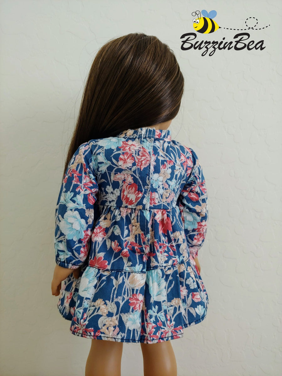 Jasmine Dress 18-inch Doll Clothes PDF Sewing Pattern