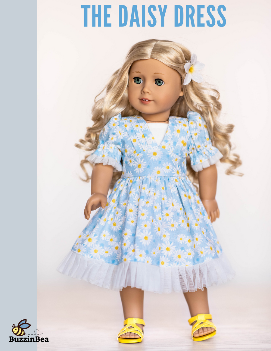 Daisy Dress for 18-inch Dolls PDF Sewing Pattern
