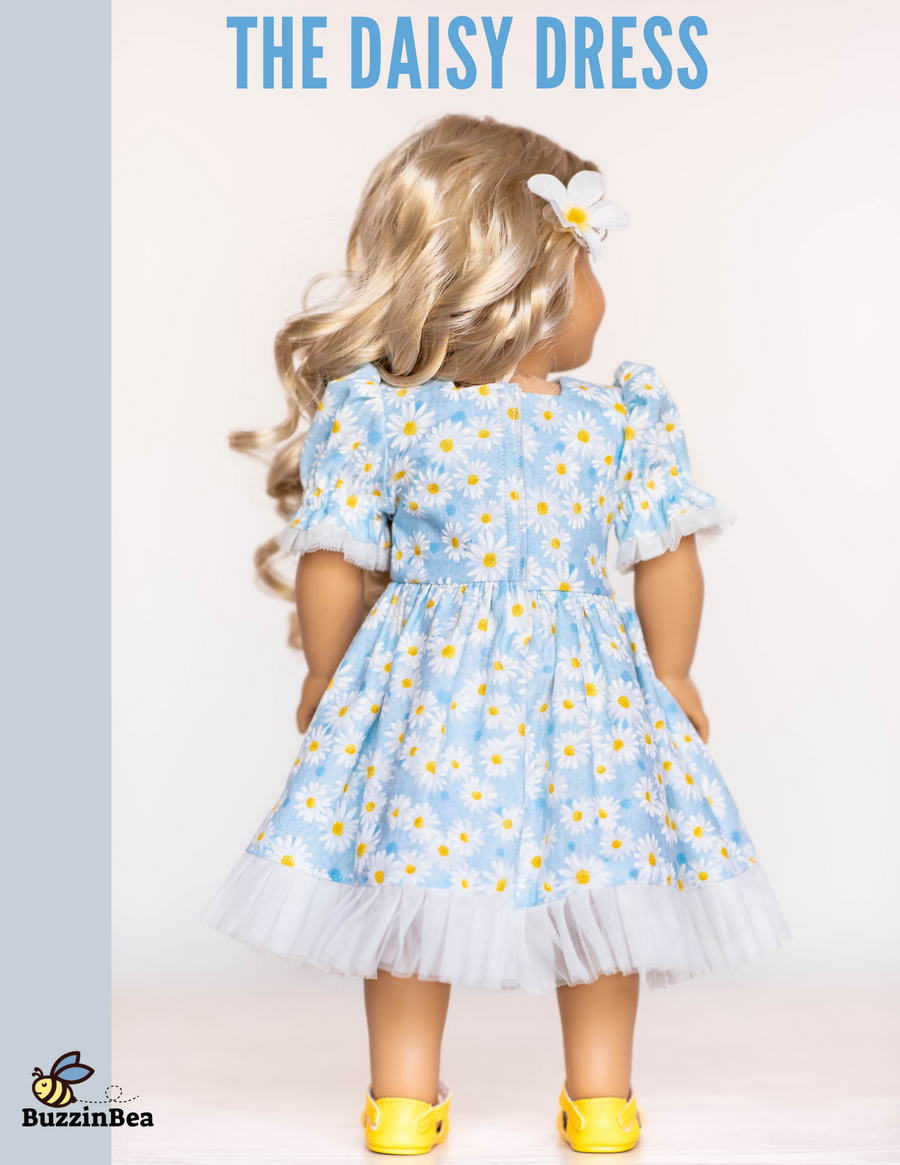 Daisy Dress for 18-inch Dolls PDF Sewing Pattern