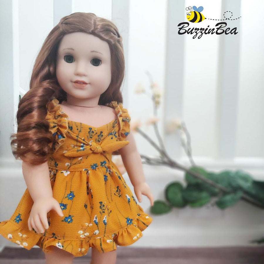 Marguerite Dress 18-inch Doll Clothes PDF Sewing Pattern