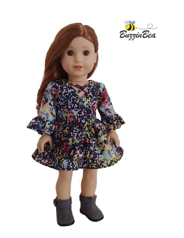 Primrose Dress 18-inch Doll Clothes PDF Sewing Pattern