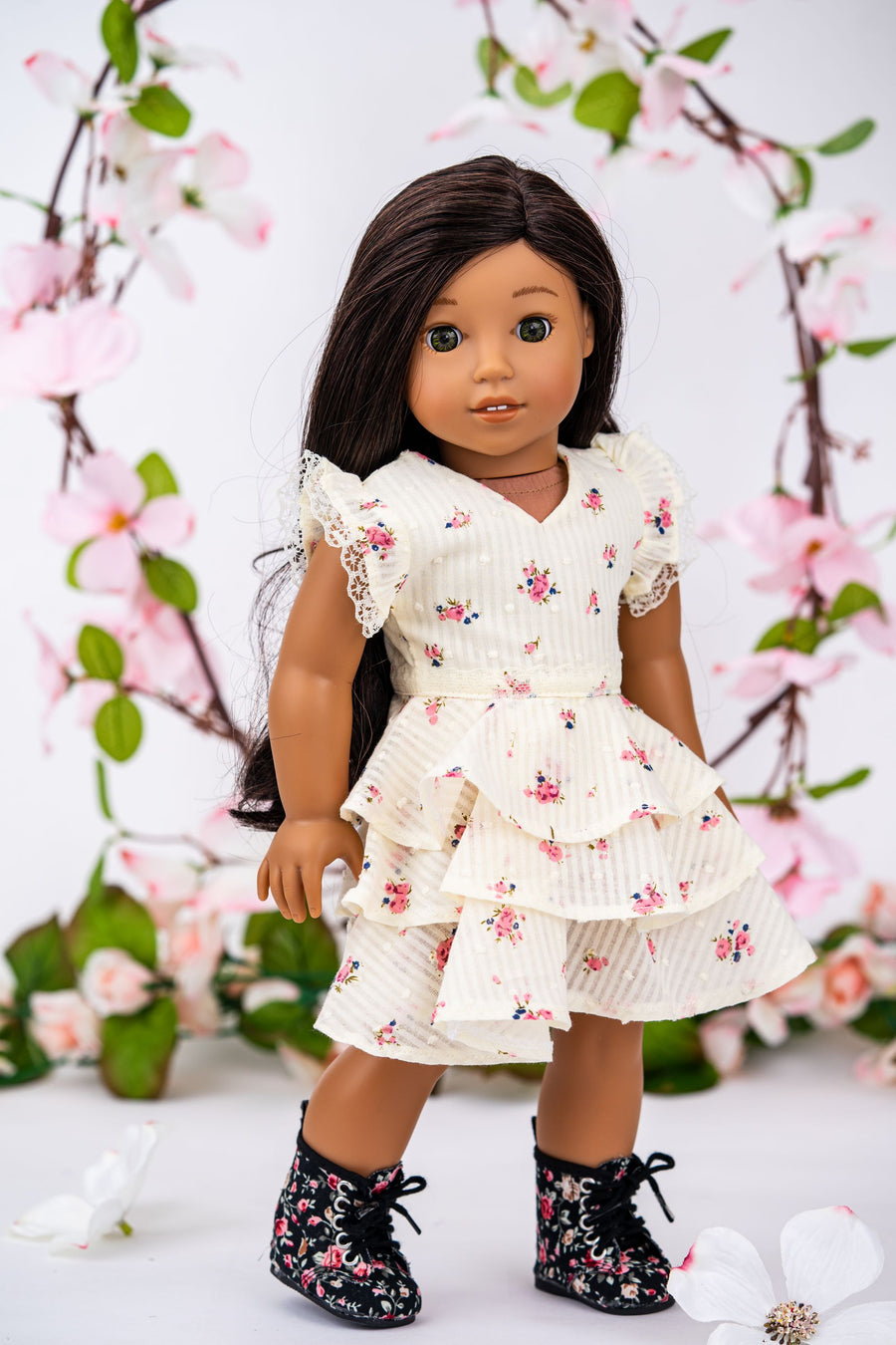 Layered Dress for 18-inch Dolls PDF Sewing Pattern